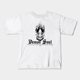 DEMON SOUL WHITE Kids T-Shirt